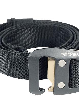 Ремінь tatonka stretch belt (125х3,2см), чорний 2867.040, еластичний, з металевою пряжкою