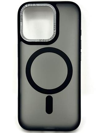 Чехол для iphone 16 pro max с magsafe colourfull черный