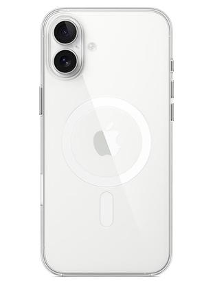 Прозорий чохол для iphone 16 з magsafe (tpu+pc)