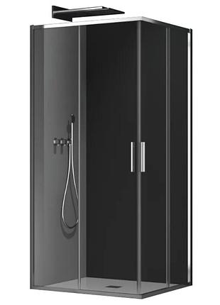 Душевая кабина без поддона koer sr sc10-90x90x195-tr-01 прозрачное стекло easy clean 6мм, хром (kr5942)