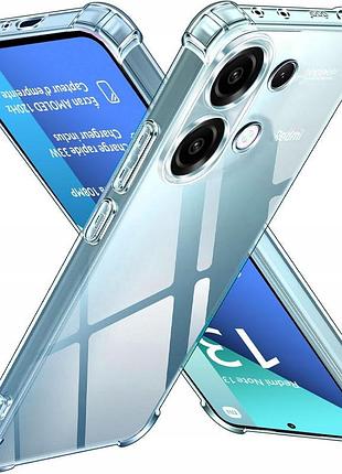 Прозорий чохол для xiaomi redmi note 13 4g ударостійкий силіконовий shockproof (бампер)