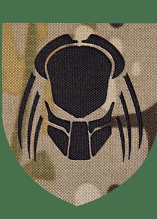 Шеврон camotec, шеврон на липучці, шеврон хижак нпу, шеврон multicam, шеврон з кордури, військовий шеврон, армійський шеврон