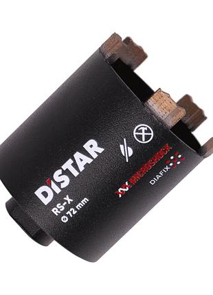 Сверло алмазное distar коронка подрозетник 72x70-4&nbsp;м16, сегмент rs-x (11133048033)