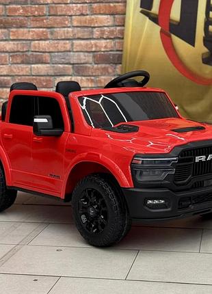 Дитячий електромобіль на акумуляторі джип ram joy rm-6523-5 з пультом радіокерування для дітей 3-8 років червоний