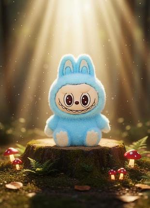 Фигурка лабубу labubu the monsters монстр игрушка детская пушистая синяя 4 см