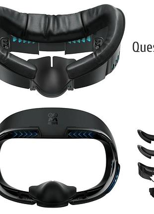 Накладка на лицо amvr для meta quest 3 с регулировкой глубины (удобно для очков)