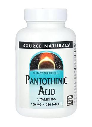 Pantothenic acid 100 mg - 250 tabs