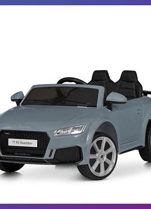 Дитячий електромобіль на акумуляторі audi tt rs roadster із пультом радіокерування 3-8 років m 5012eblr сірий