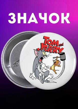 Значек том и джерри tom and jerry на булавке на рюкзак 44 мм 1 шт