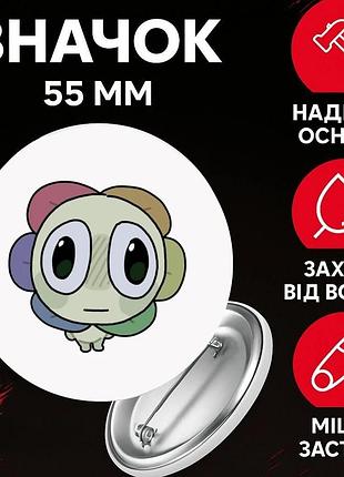 Значок у світі денді roblox dandy's world на шпильці на рюкзак 55 мм 1 шт