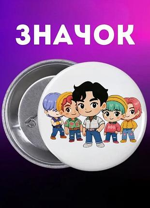 Значок саджа бойс saja boys кейпоп мисливці на демонів k-pop demon hunters huntr/x на шпильці на рюкзак 44 мм 1 шт