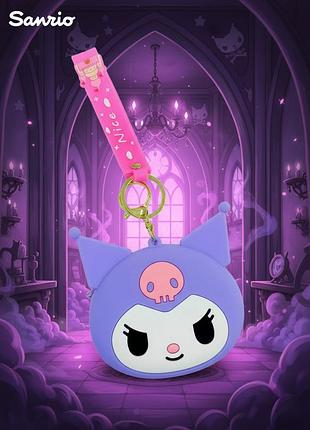 Гаманець куромі брелок сумка sanrio kuromi дитячий силіконовий
