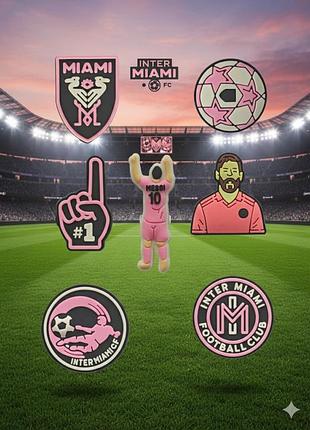 Джибитсы месси lionel messi футбол football miami майами 7 шт аксессуары крокс украшение