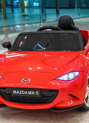Дитячий електромобіль на акумуляторі mazda mx-5 з пультом радіокерування 3-8 років червоний