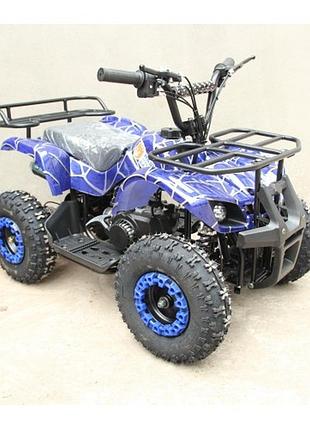 Детский бензиновый квадроцикл с мотором 49cc sn-a51в синий. скорость до 50 км/ч для детей от 5-10 лет