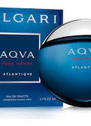 Bvlgari aqva pour homme atlantiqve набор ( туалетная вода 100мл + бальзам после бритья 100мл + косметичка)