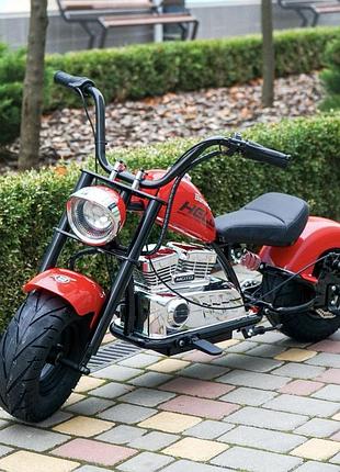 Детский электро мотоцикл двухколесный на аккумуляторе harley-davidson m 6016 для детей 3-8 лет красный