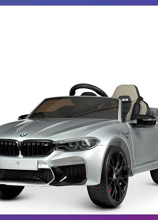 Дитячий електромобіль на акумуляторі bmw m 4791 з пультом радіокерування для дітей 3-8 років сірий