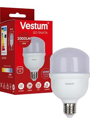 Світлодіодна високопотужна лампа vestum t80 20w 6500k 220v e27 1-vs-1607