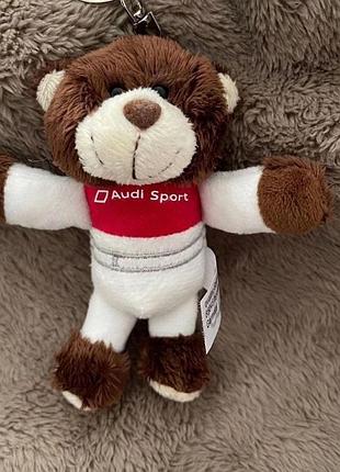Брелок для ключів audi sport teddybear ауді плюш іграшка аксесуар 10 см