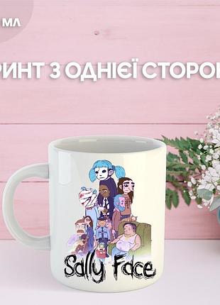Кружка салли фейс с принтом керамическая чашка sally face 330 мл