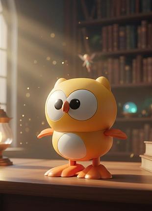 Совенок хоп хоп детская заводная игрушка развивающая сова фигурка 8,5 см