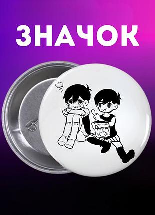 Значек омори omori на булавке на рюкзак 44 мм 1 шт