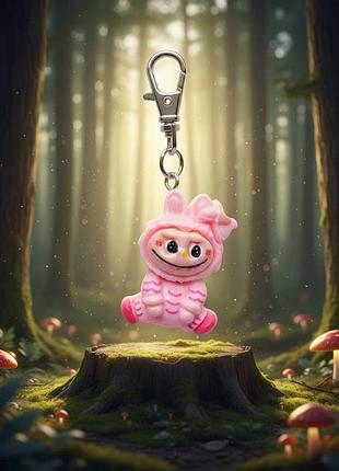 Брелок лабубу labubu the monsters детский на рюкзак, ключи 3 см