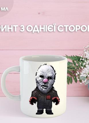 Кружка слипкнот с принтом керамическая чашка slipknot 330 мл