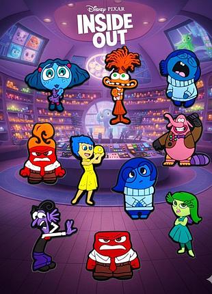 Джибитсы мыслями наизнанку inside out инсайд головоломка 10 шт аксессуары крокс украшение