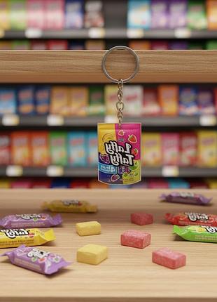 Брелок міні для ключів дитячий 2,5 см акрил їжа laffy taffy іграшка антистрес підвіска на ключі, на сумку