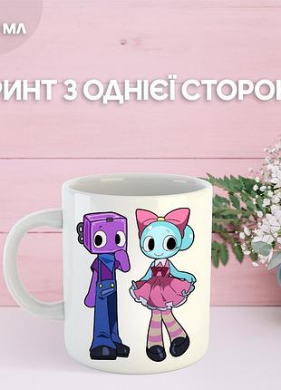 Кружка в мире дэнди (денди) roblox dandy's world с принтом керамическая чашка 330 мл