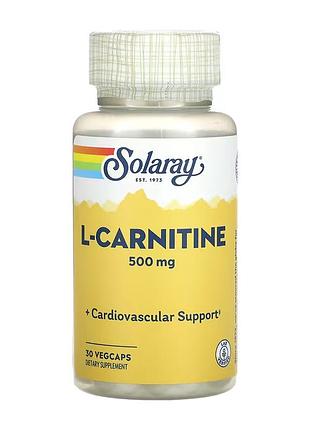 L-carnitine free form 500mg - 30 vcaps