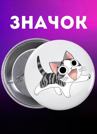 Значек милый дом чи манга жизнь одной кошки chi's sweet home на булавке на рюкзак 44 мм 1 шт