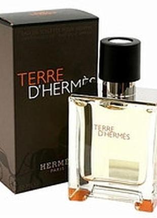 Hermes terre d`hermes набор (туалетная вода 5мл + гель для душу 40мл)