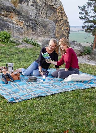 Пикниковый коврик водонепроницаемый 240×200 uquip scotty xxl petrol/grey