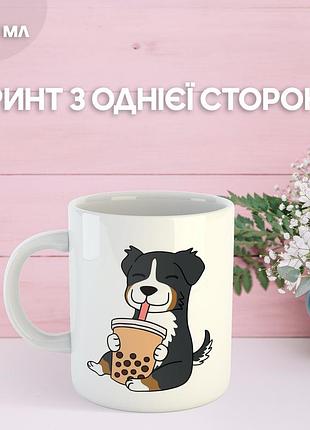 Кружка собака с принтом керамическая чашка уникальная яркая dogs 330 мл