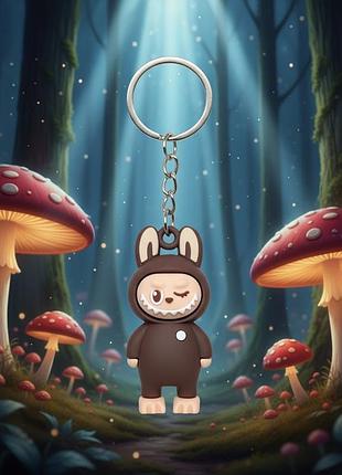 Брелок лабубу labubu the monsters дитячий на рюкзак, ключі 5,5 см