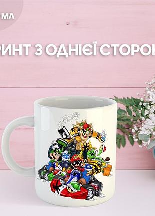 Кружка супер маріо з принтом керамічна чашка super mario 330 мл