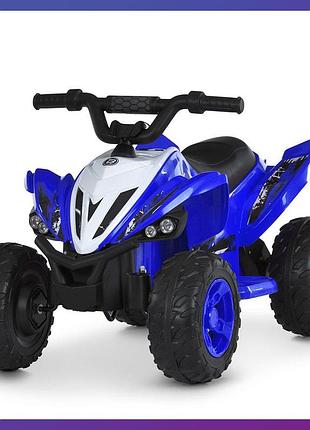 Детский электроквадроцикл на аккумуляторе bambi racer m 6279 для детей 2-6 лет синий