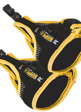 Темляки для палок скандинавской ходьбы vipole top-click tg s, ремешки-перчатки 2 шт, черные, фастекс 11 мм