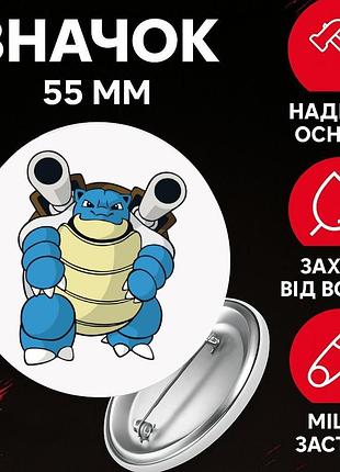 Значек покемон pokemon на булавке на рюкзак 55 мм 1 шт