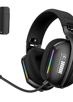 Игровые наушники беспроводные onikuma gt808 с микрофоном (bluetooth 5.3, 2.4 ghz, 3.5 мм)