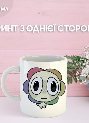 Кружка в мире дэнди (денди) roblox dandy's world с принтом керамическая чашка 330 мл