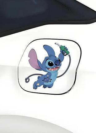 Автомобильная наклейка 3d лило и стич lilo and stitch 10x10см
