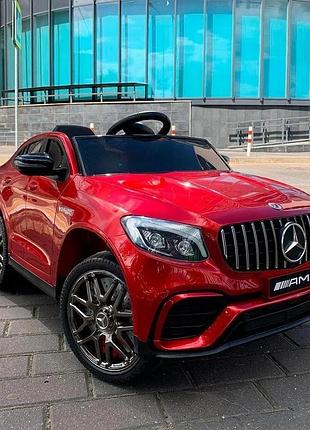 Детский электромобиль на аккумуляторе mercedes m 4560 на радиоуправлении для детей 3-8 лет автопокраск красный