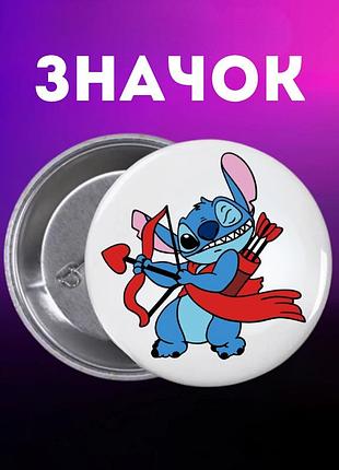 Значек лило и стич lilo & stitch на булавке на рюкзак 44 мм 1 шт