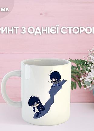 Кружка поднятие уровня в одиночку сололевелинг с принтом керамическая чашка solo leveling 330 мл