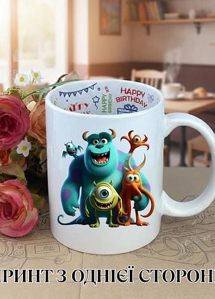 Кружка корпорация монстров (monsters) салли и майк вазовски pixar чашка на день рождения с принтом керамическая чашка с надписью
