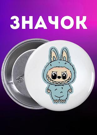 Значек лабубу labubu the monsters монстр на булавке на рюкзак 44 мм 1 шт